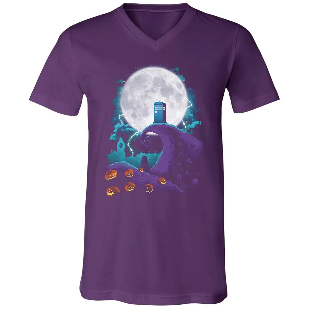 Unisex V-Neck T-Shirt - U8KQULJQ - Team Purple - 9