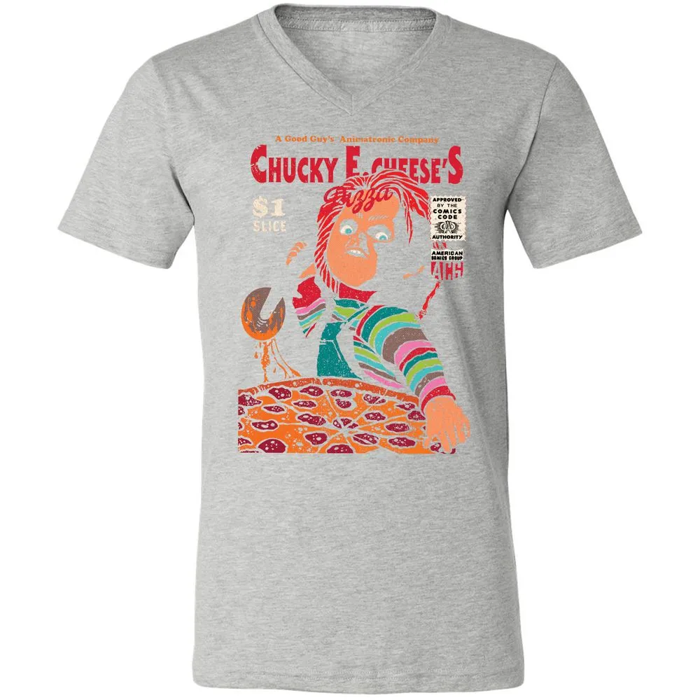 Unisex V-Neck T-Shirt - ZA5TBDM3 - Athletic Heather - 7