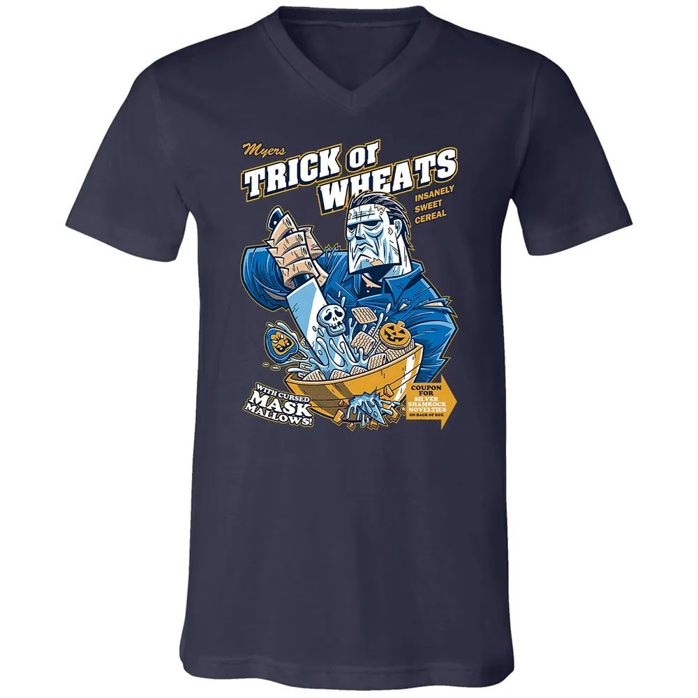 Unisex V-Neck T-Shirt - J3K7WQHW - Navy - 2