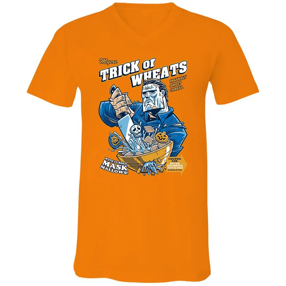 Unisex V-Neck T-Shirt - J3K7WQHW - Orange - 11