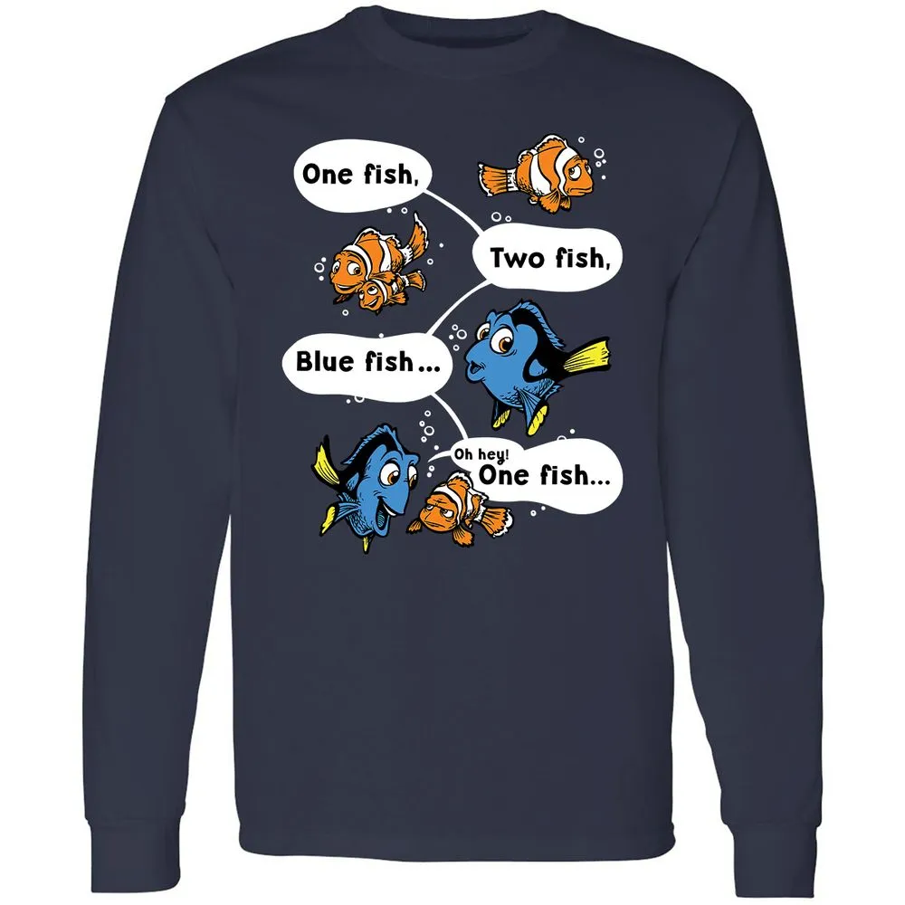 Long Sleeve T-Shirt - APFYGVFB - Navy - 2