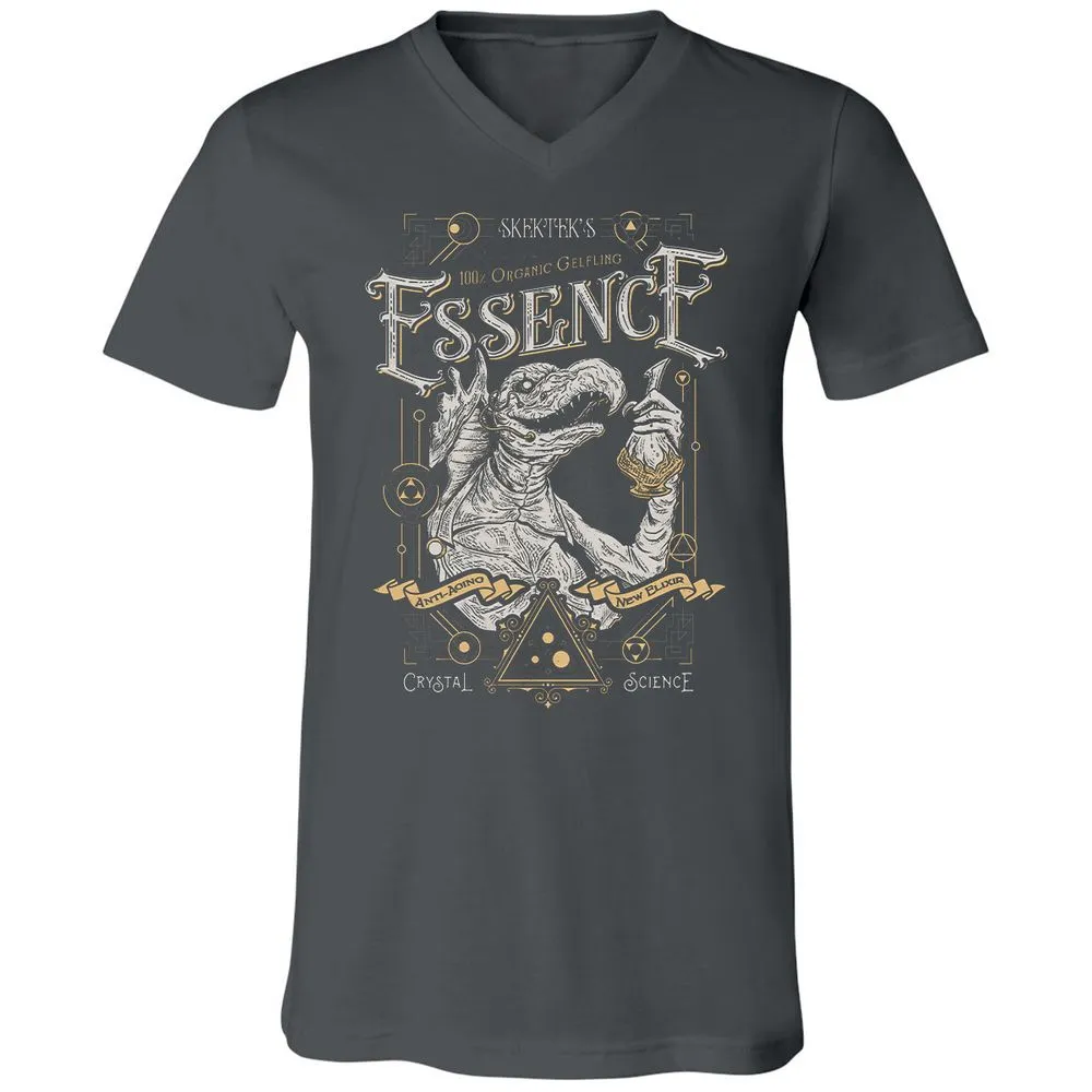 Unisex V-Neck T-Shirt - ZTDBW9XC - Asphalt - 12
