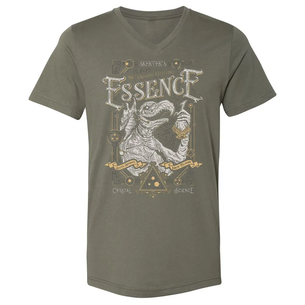 Unisex V-Neck T-Shirt - ZTDBW9XC - Military Green - 10