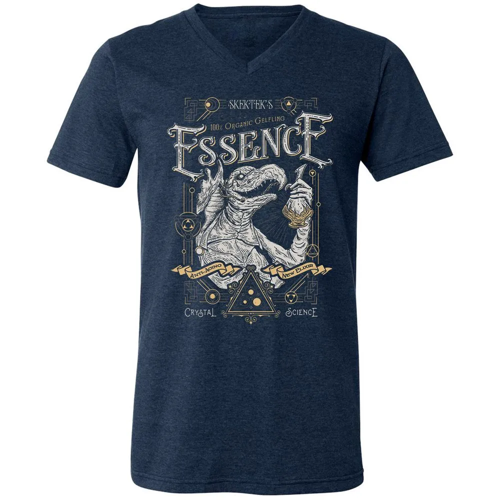 Unisex V-Neck T-Shirt - ZTDBW9XC - Heather Navy - 15