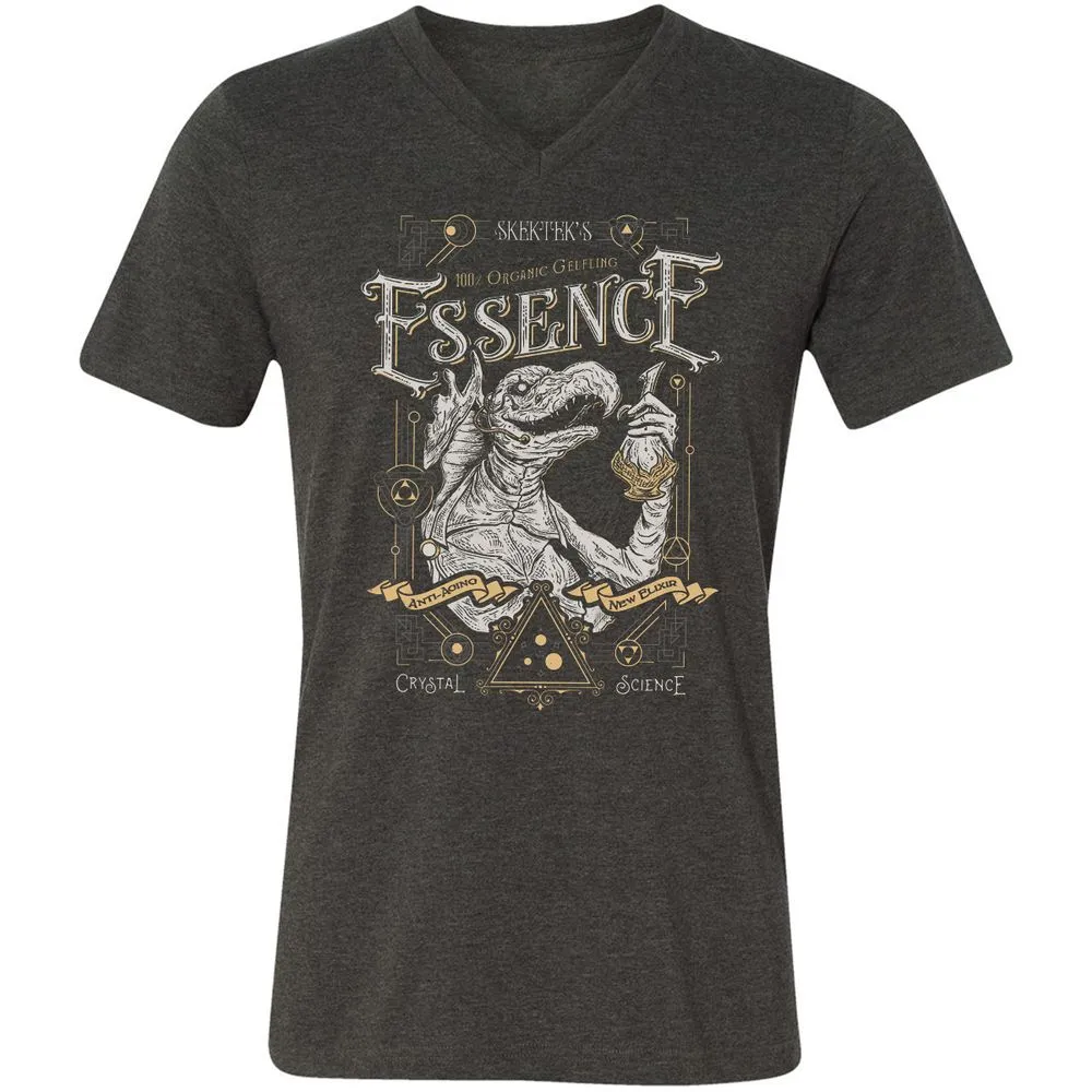 Unisex V-Neck T-Shirt - ZTDBW9XC - Dark Grey Heather - 8