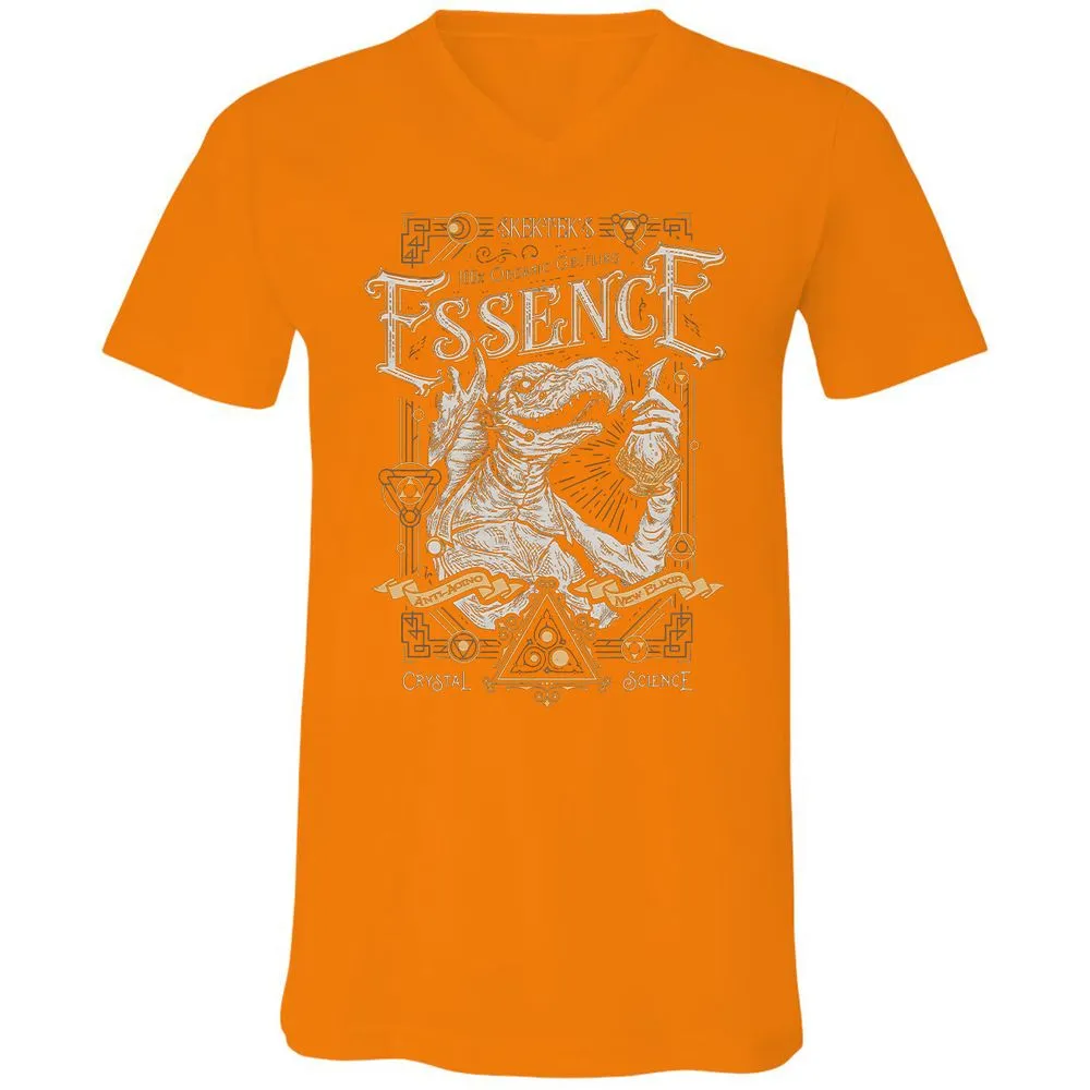 Unisex V-Neck T-Shirt - ZTDBW9XC - Orange - 11