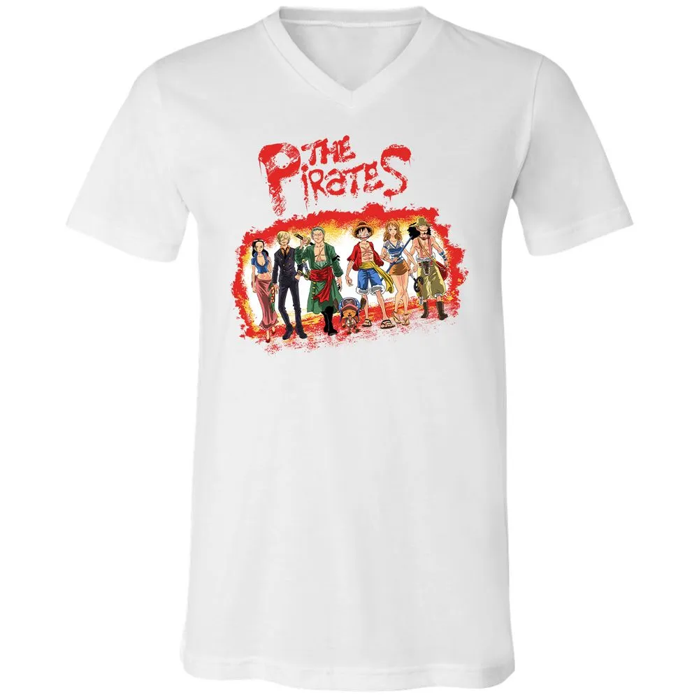 Unisex V-Neck T-Shirt - 9A2C7QK4 - White - 5
