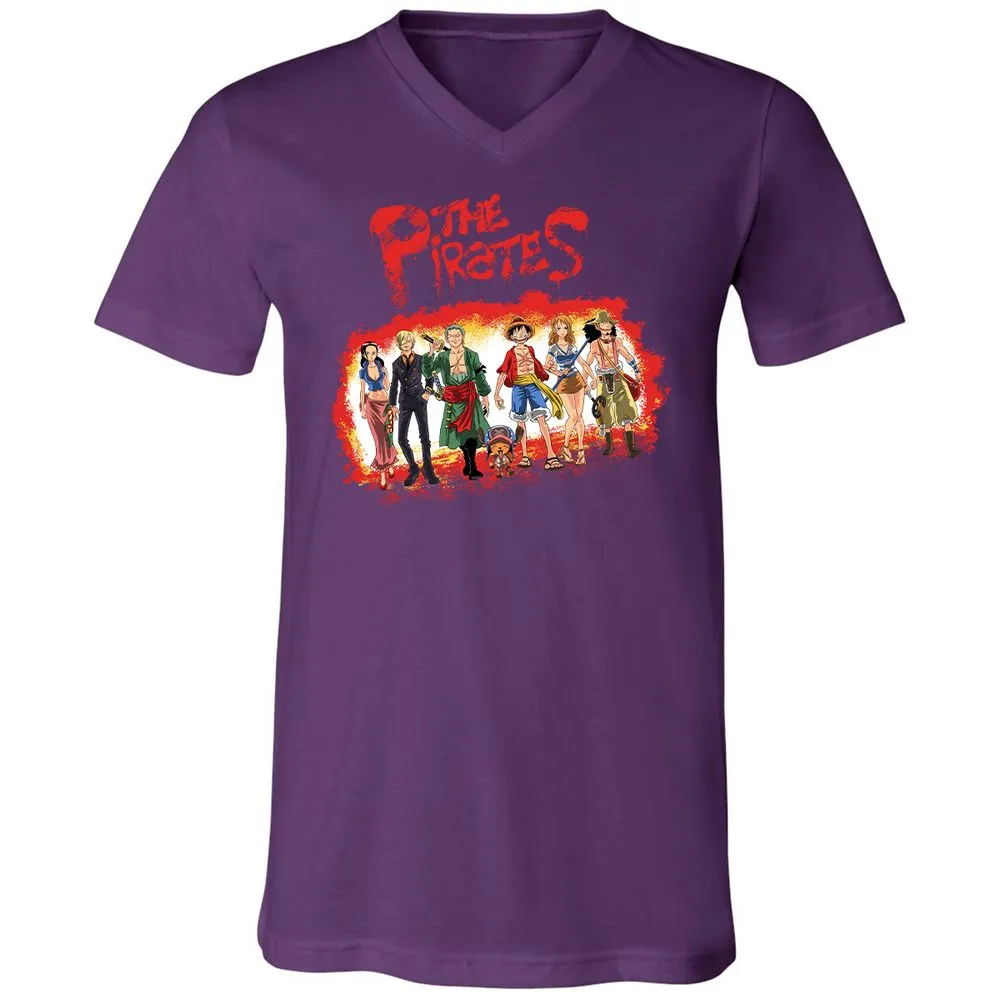 Unisex V-Neck T-Shirt - 9A2C7QK4 - Team Purple - 9