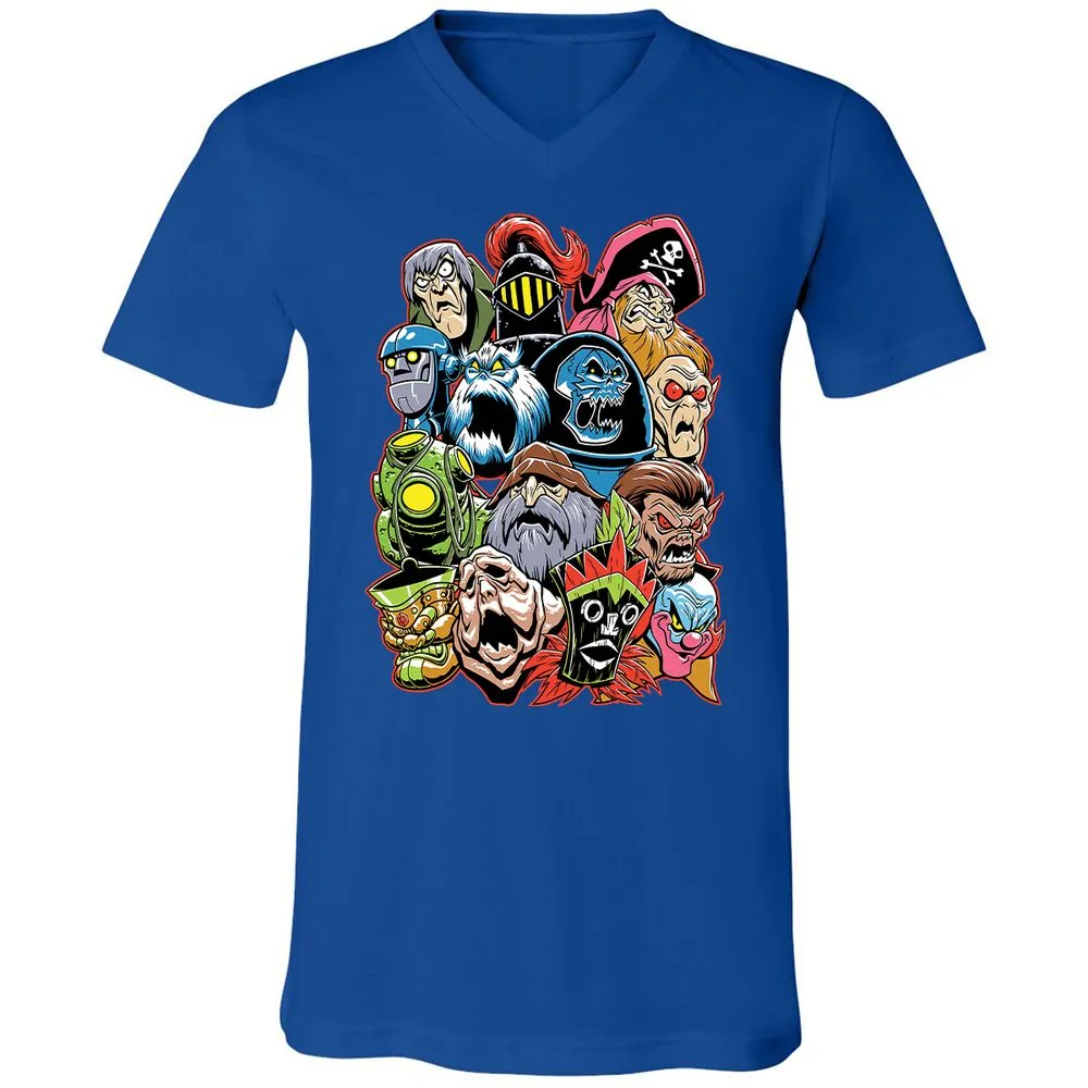 Unisex V-Neck T-Shirt - 6W5KJP6M - True Royal - 4