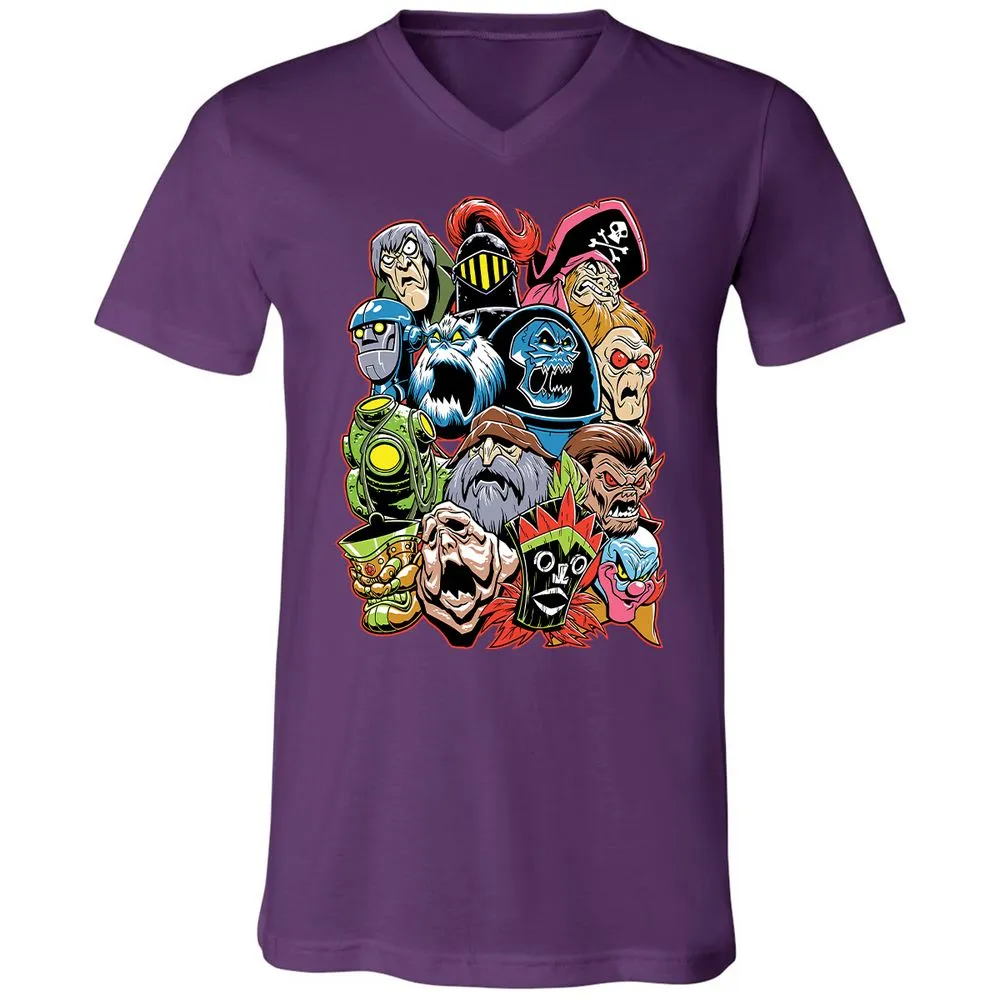 Unisex V-Neck T-Shirt - 6W5KJP6M - Team Purple - 9