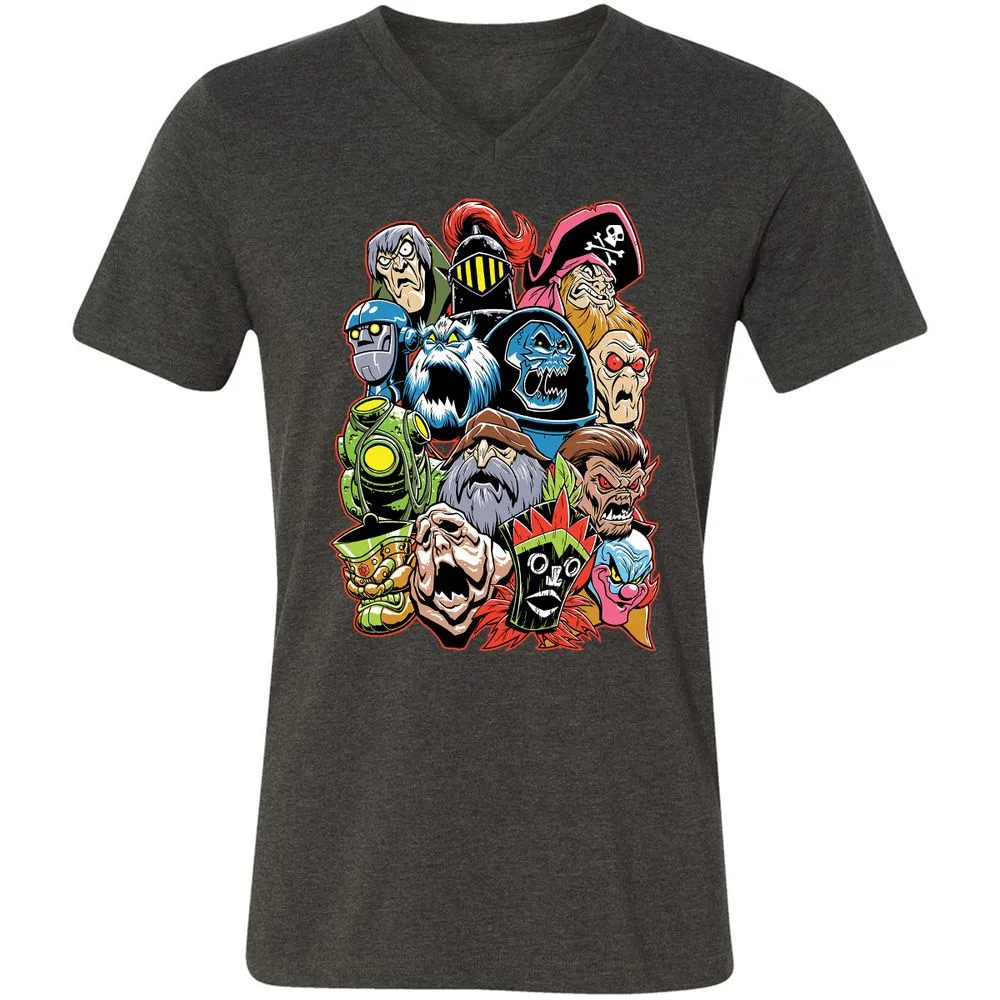 Unisex V-Neck T-Shirt - 6W5KJP6M - Dark Grey Heather - 8