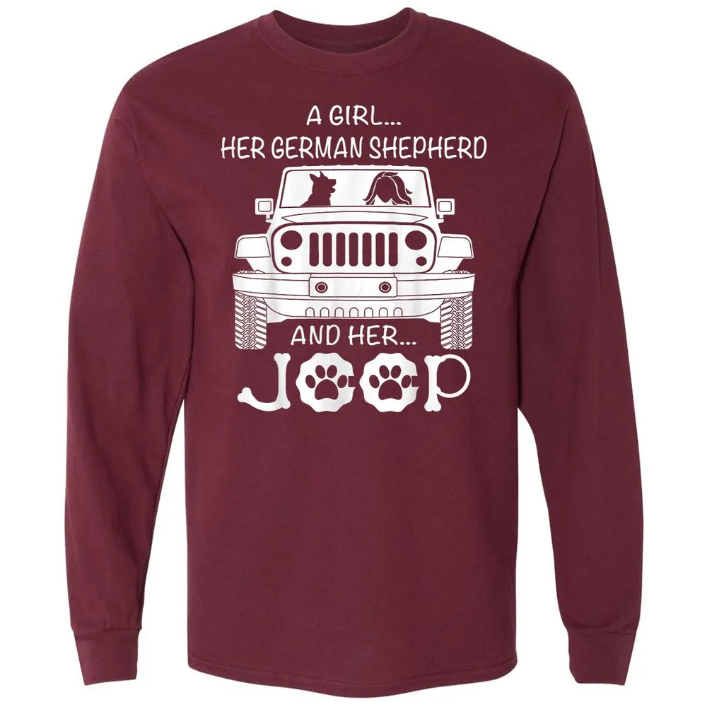 Long Sleeve T-Shirt - SVUVM4P9 - Maroon - 11