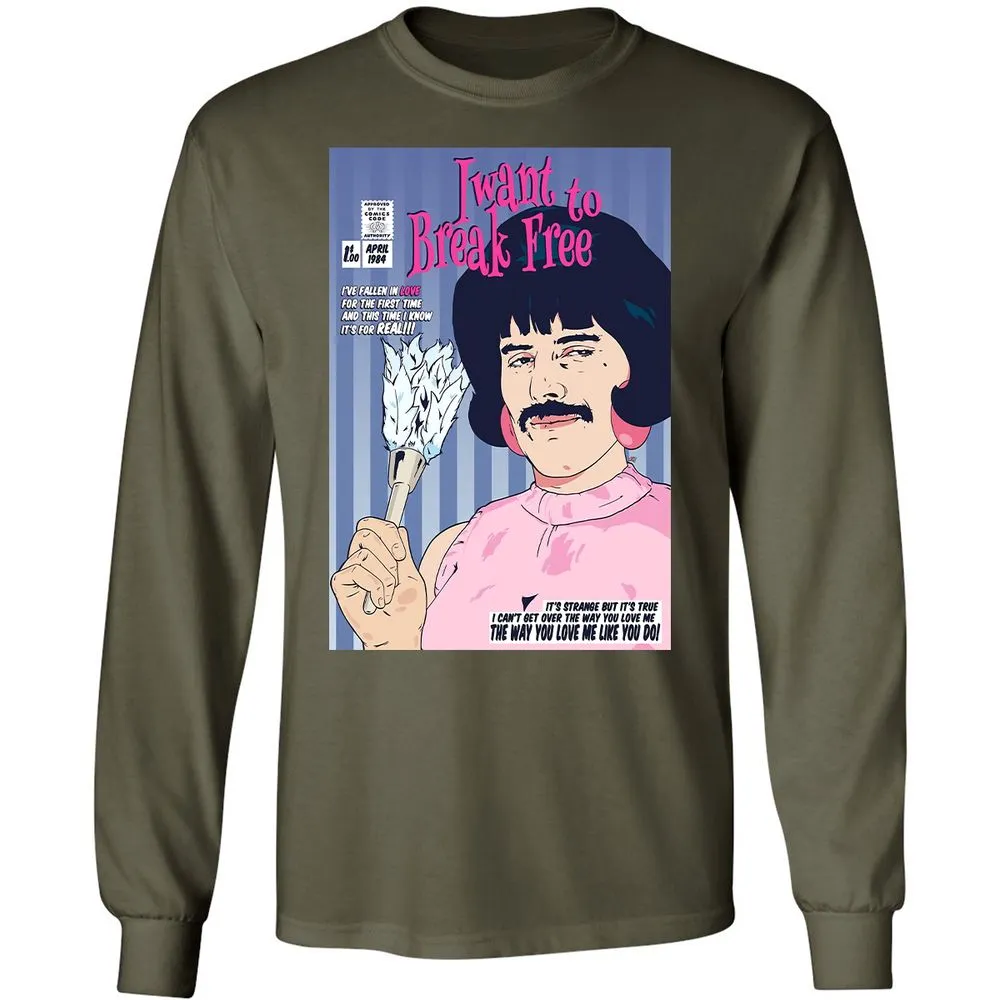 Long Sleeve T-Shirt - W4QMWAU3 - Military Green - 16