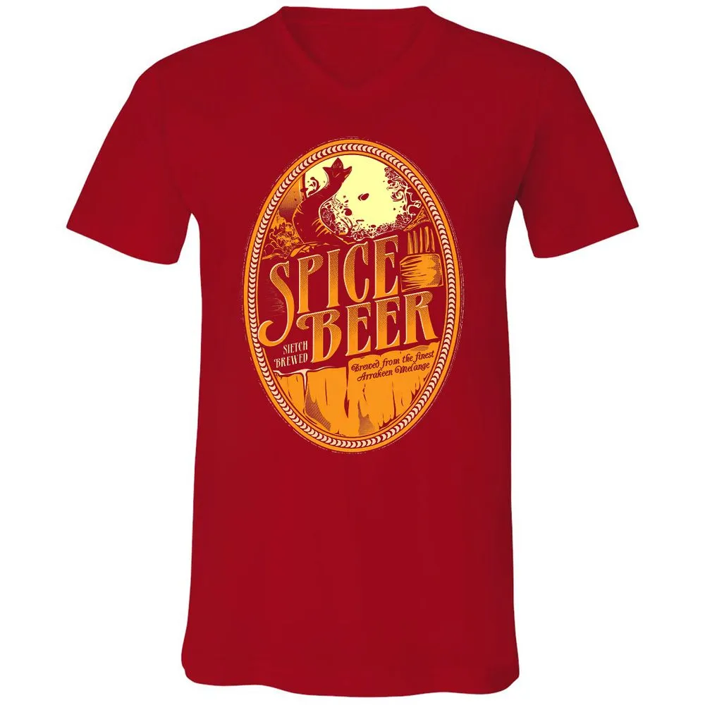 Unisex V-Neck T-Shirt - VQC13G12 - Red - 3