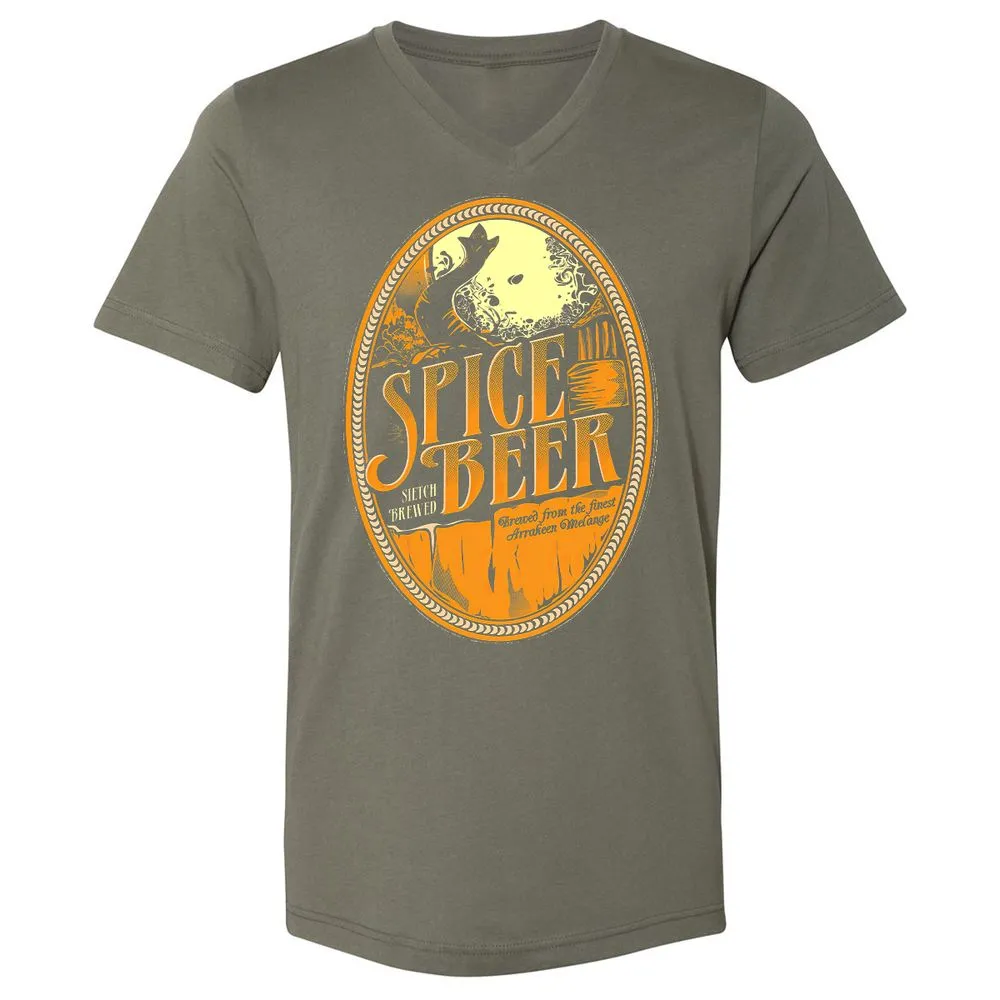 Unisex V-Neck T-Shirt - VQC13G12 - Military Green - 10