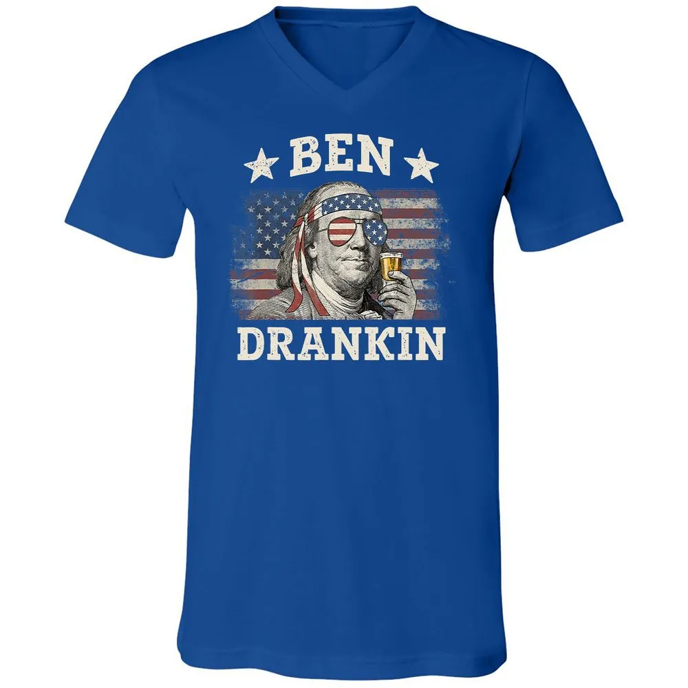 Unisex V-Neck T-Shirt - 915PASXD - True Royal - 4
