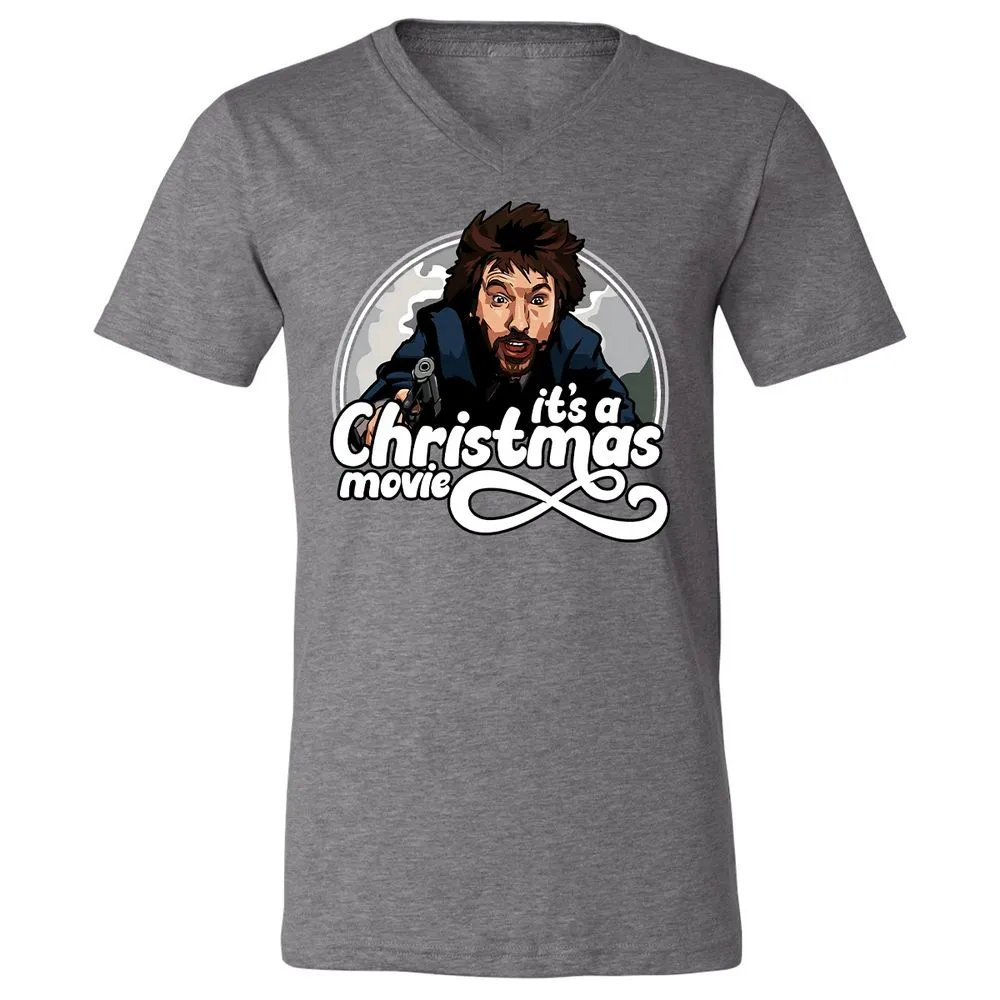Unisex V-Neck T-Shirt - 2F8ERZPU - Deep Heather - 13