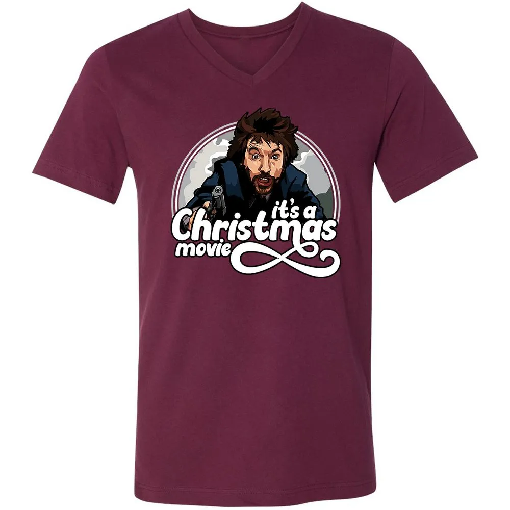 Unisex V-Neck T-Shirt - 2F8ERZPU - Maroon - 6