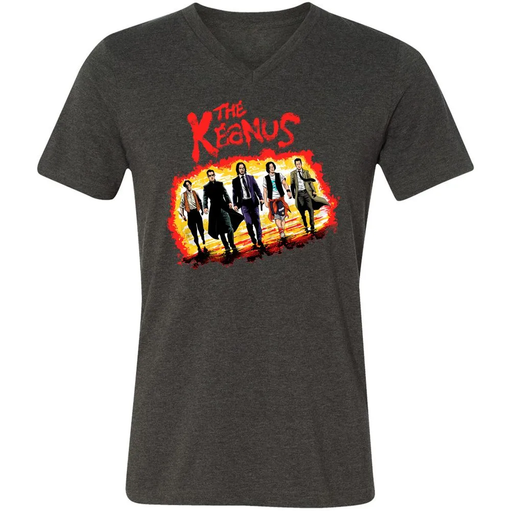 Unisex V-Neck T-Shirt - H3EJ3UFF - Dark Grey Heather - 8