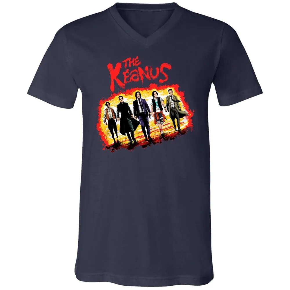 Unisex V-Neck T-Shirt - H3EJ3UFF - Navy - 2