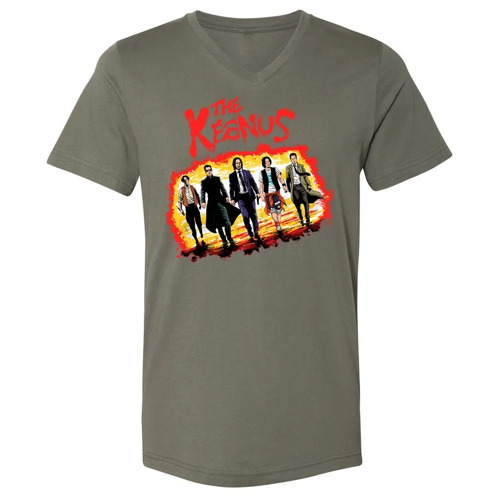 Unisex V-Neck T-Shirt - H3EJ3UFF - Military Green - 10