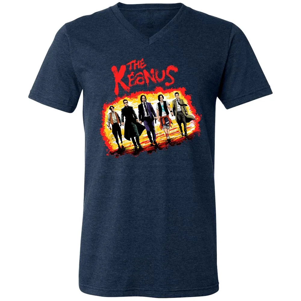Unisex V-Neck T-Shirt - H3EJ3UFF - Heather Navy - 15