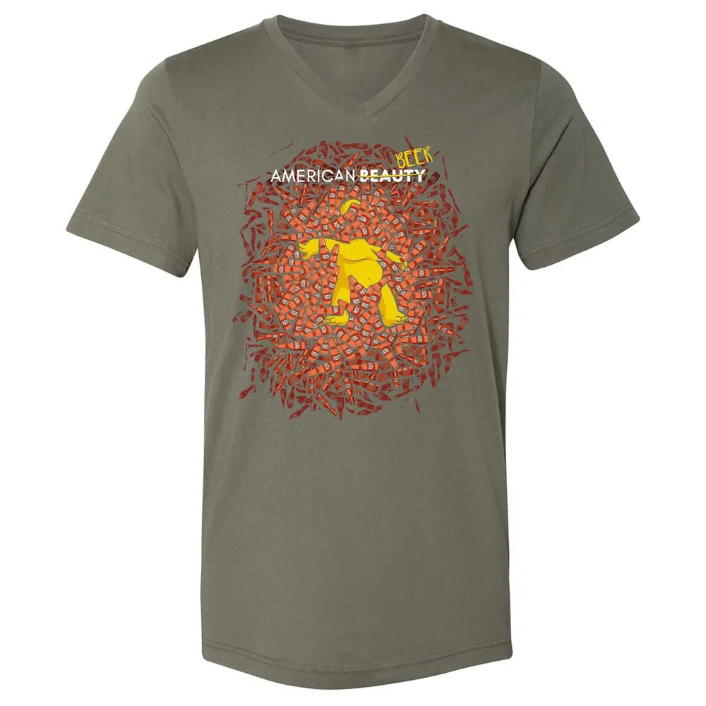 Unisex V-Neck T-Shirt - K9KWGCDF - Military Green - 10