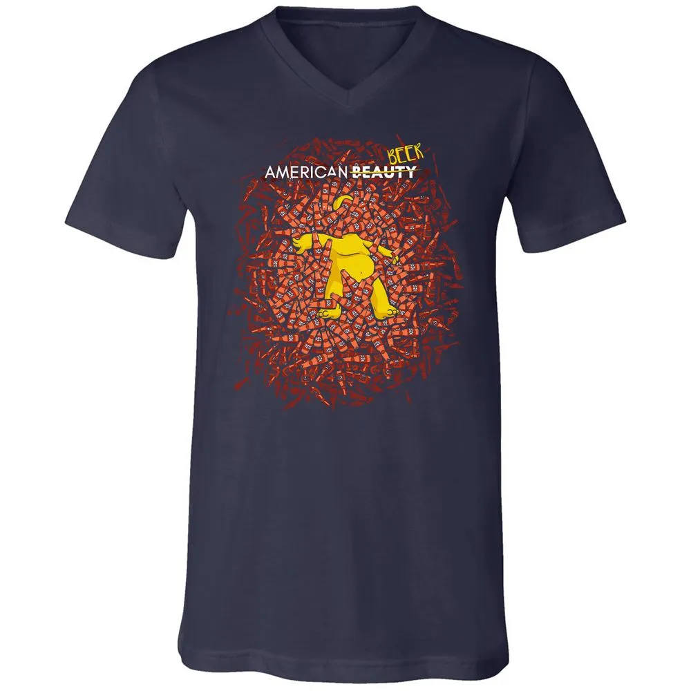 Unisex V-Neck T-Shirt - K9KWGCDF - Navy - 2