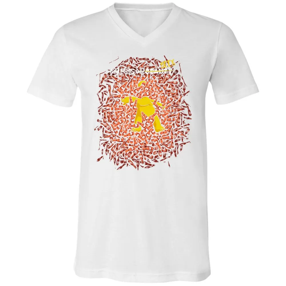 Unisex V-Neck T-Shirt - K9KWGCDF - White - 5