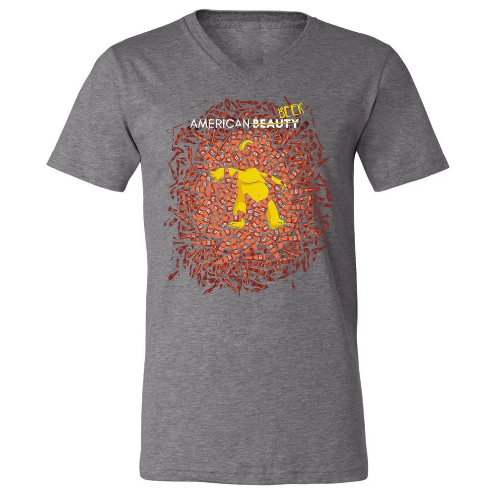 Unisex V-Neck T-Shirt - K9KWGCDF - Deep Heather - 13