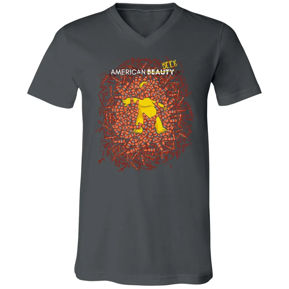 Unisex V-Neck T-Shirt - K9KWGCDF - Asphalt - 12