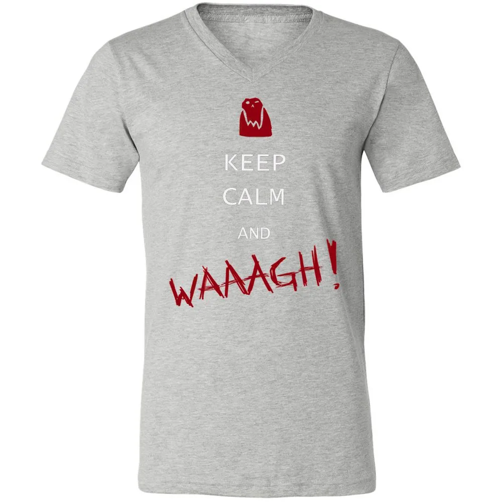 Unisex V-Neck T-Shirt - 4PCUZHVR - Athletic Heather - 7