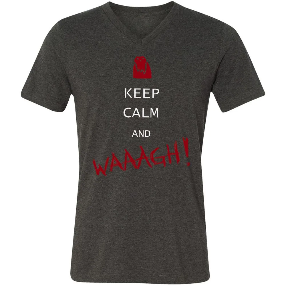Unisex V-Neck T-Shirt - 4PCUZHVR - Dark Grey Heather - 8