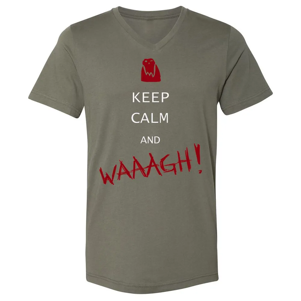 Unisex V-Neck T-Shirt - 4PCUZHVR - Military Green - 10