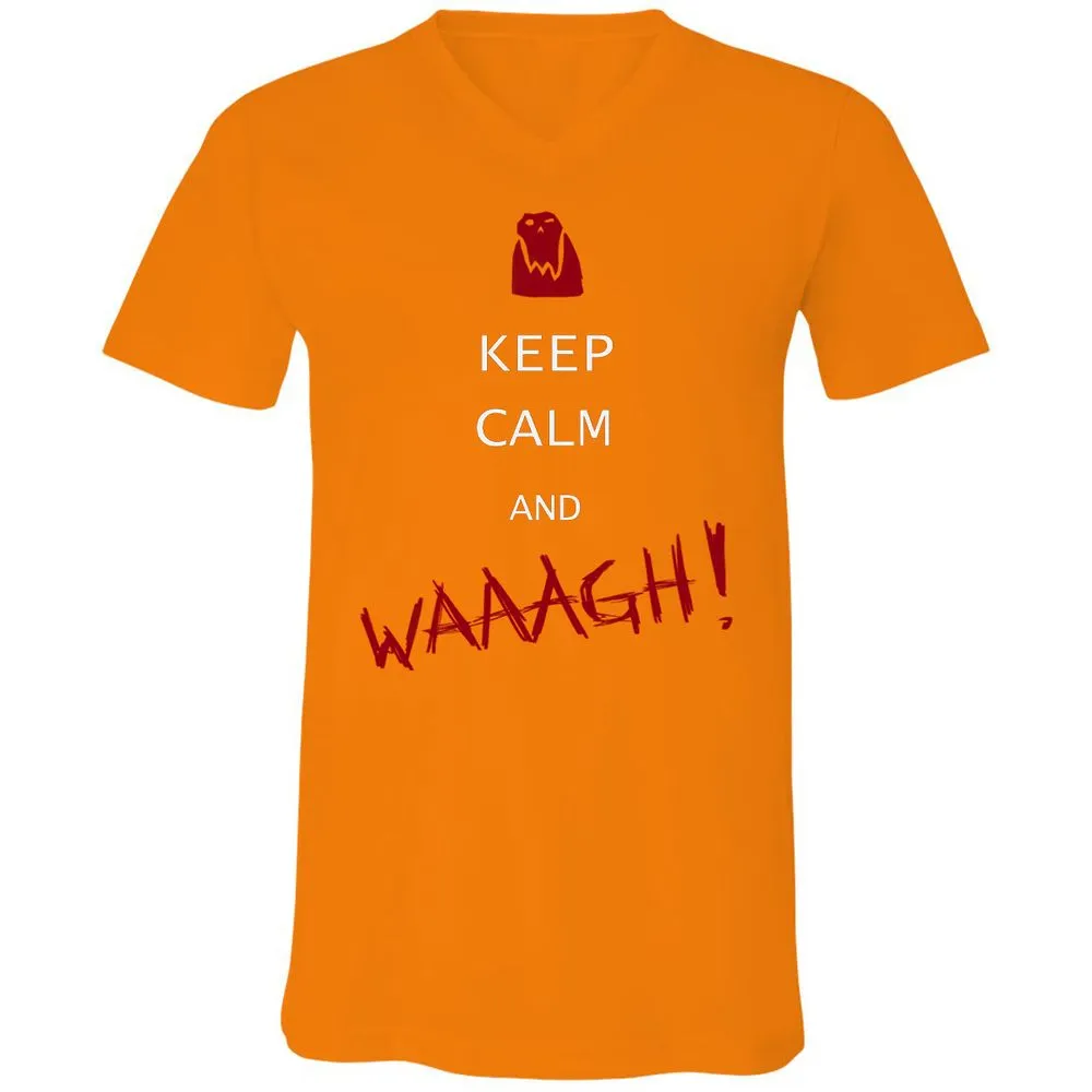Unisex V-Neck T-Shirt - 4PCUZHVR - Orange - 11