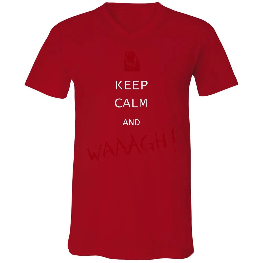Unisex V-Neck T-Shirt - 4PCUZHVR - Red - 3