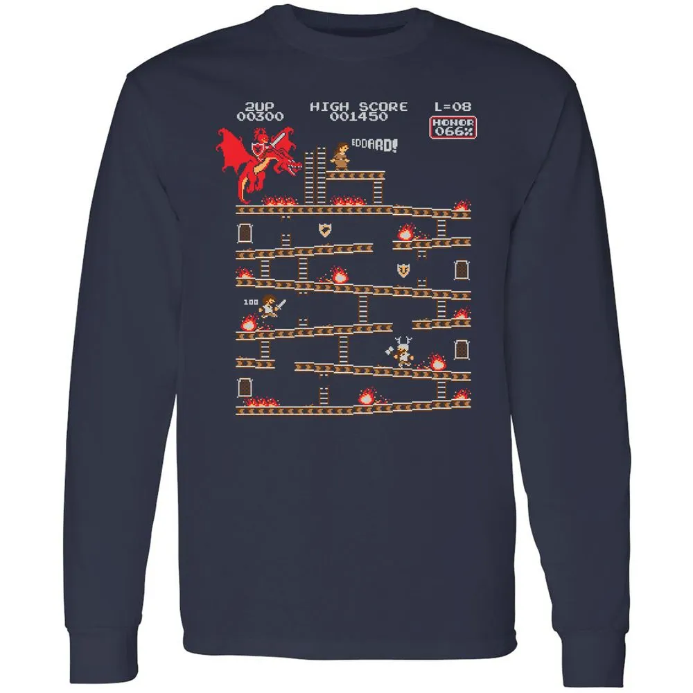 Long Sleeve T-Shirt - 3UL1MVSC - Navy - 2