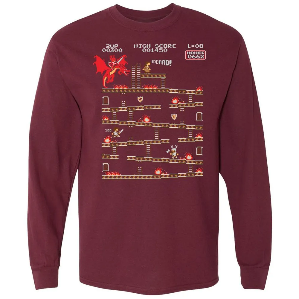 Long Sleeve T-Shirt - 3UL1MVSC - Maroon - 11