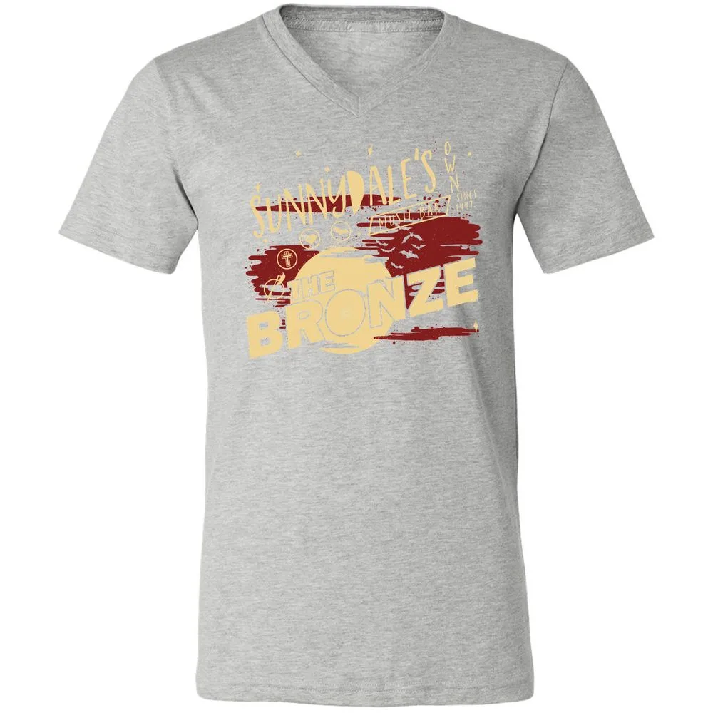 Unisex V-Neck T-Shirt - UAY6KK36 - Athletic Heather - 7