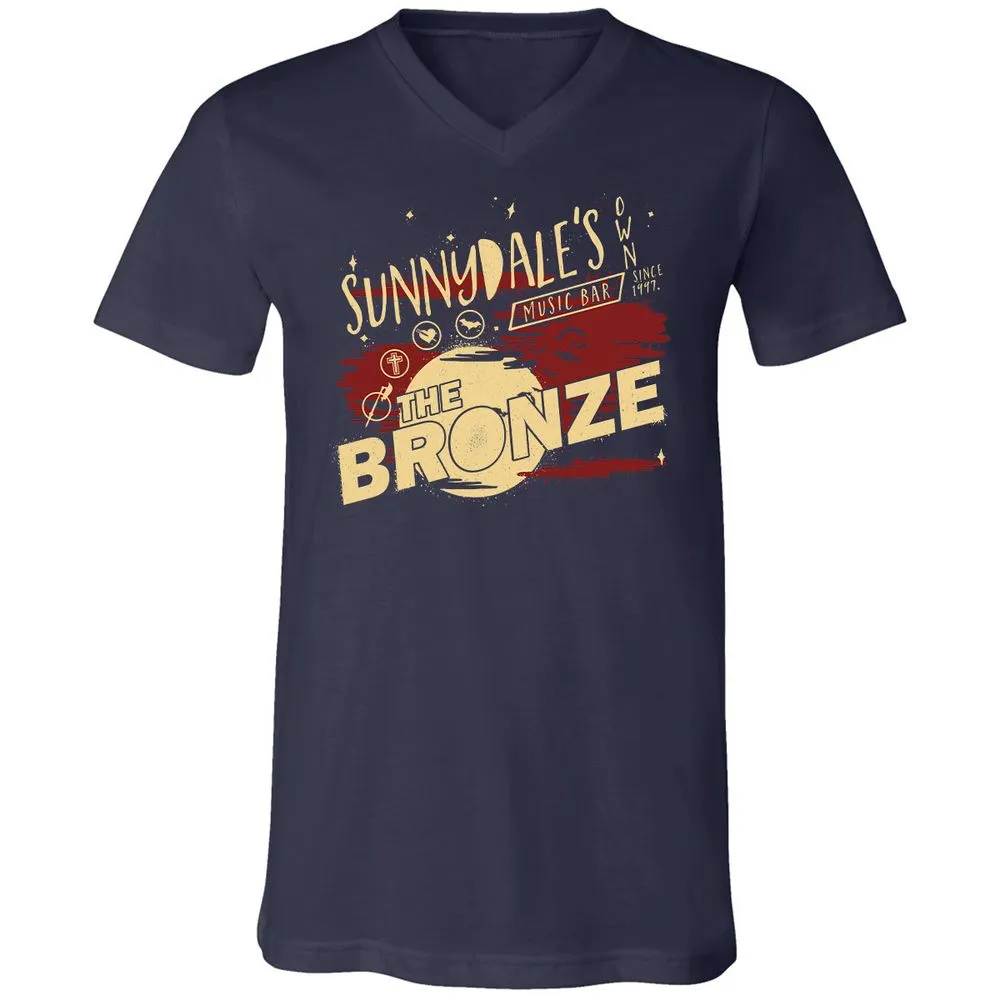 Unisex V-Neck T-Shirt - UAY6KK36 - Navy - 2