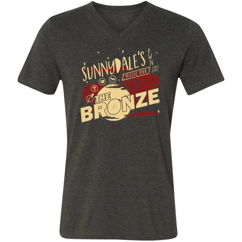 Unisex V-Neck T-Shirt - UAY6KK36 - Dark Grey Heather - 8