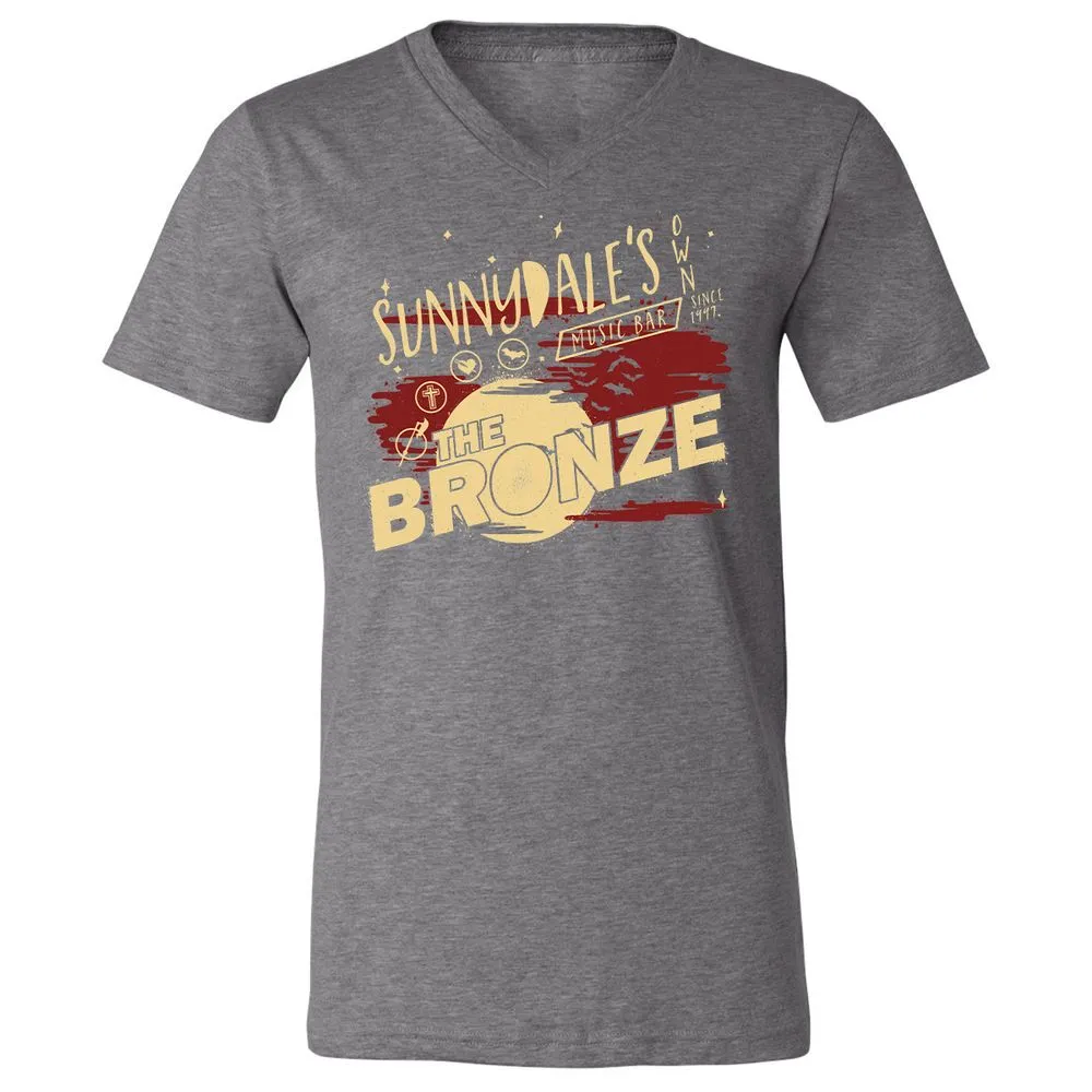Unisex V-Neck T-Shirt - UAY6KK36 - Deep Heather - 13