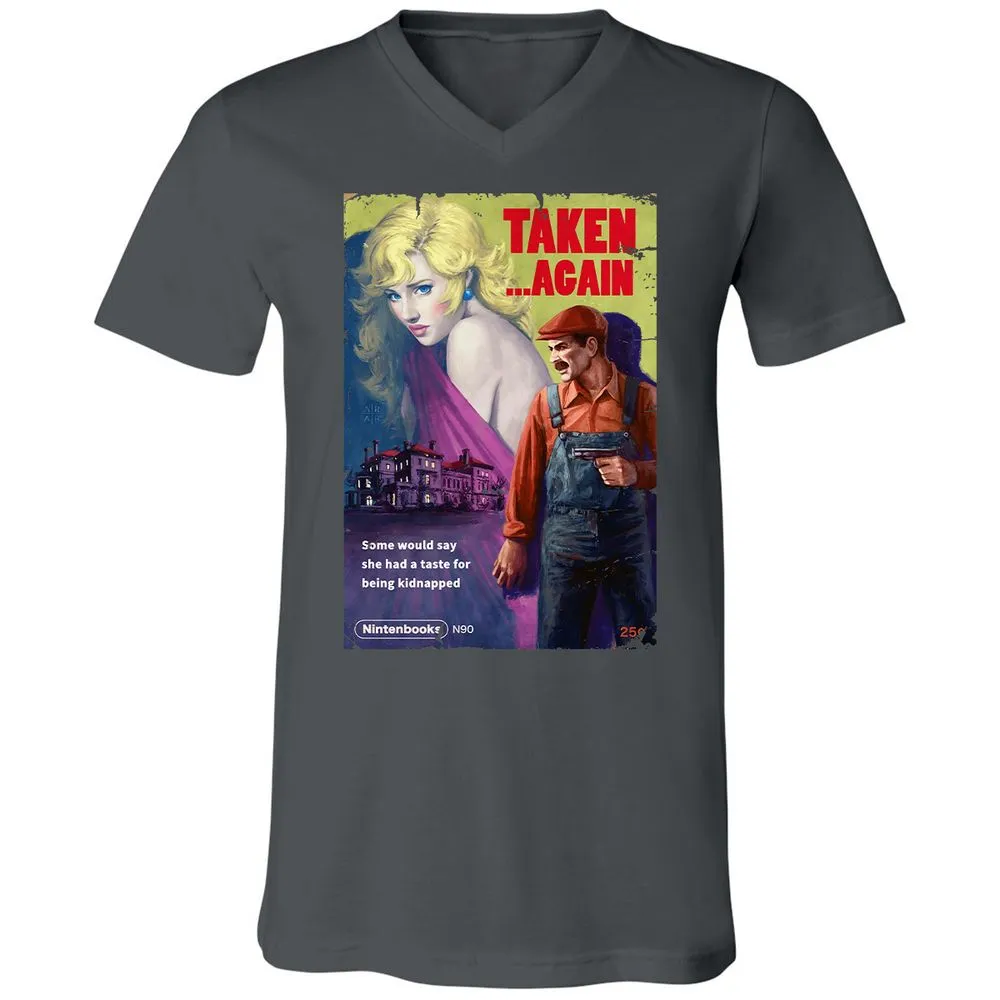 Unisex V-Neck T-Shirt - 476S3AUC - Asphalt - 12