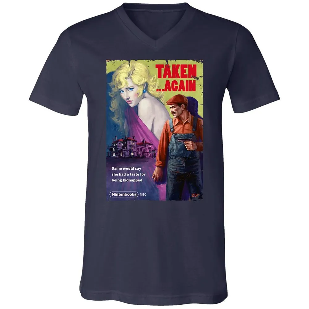 Unisex V-Neck T-Shirt - 476S3AUC - Navy - 2
