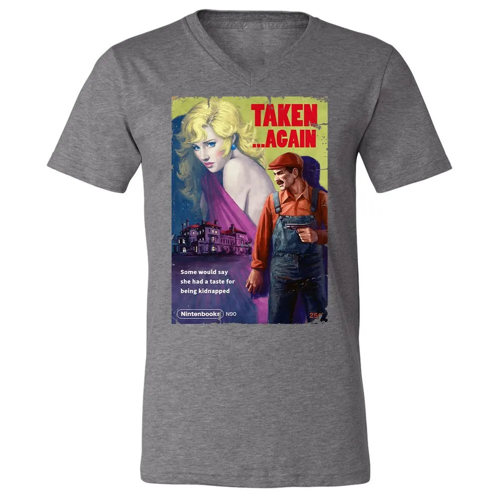 Unisex V-Neck T-Shirt - 476S3AUC - Deep Heather - 13