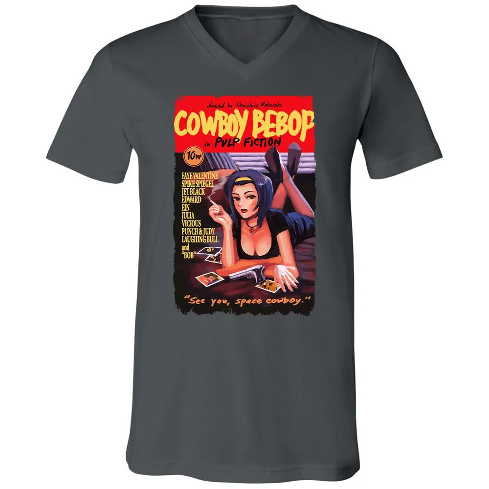 Unisex V-Neck T-Shirt - 9GMGYTK6 - Asphalt - 12
