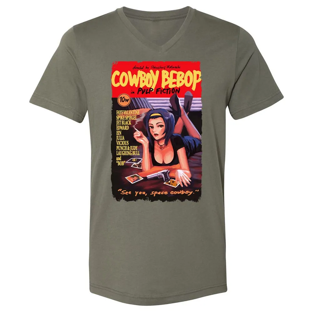 Unisex V-Neck T-Shirt - 9GMGYTK6 - Military Green - 10