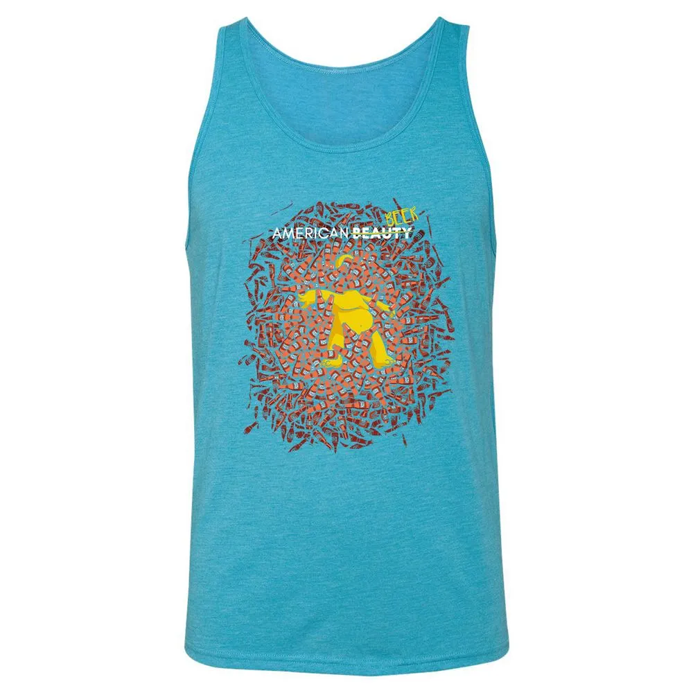 Unisex Jersey Tank - XZHJ3AFG - Aqua Triblend - 3