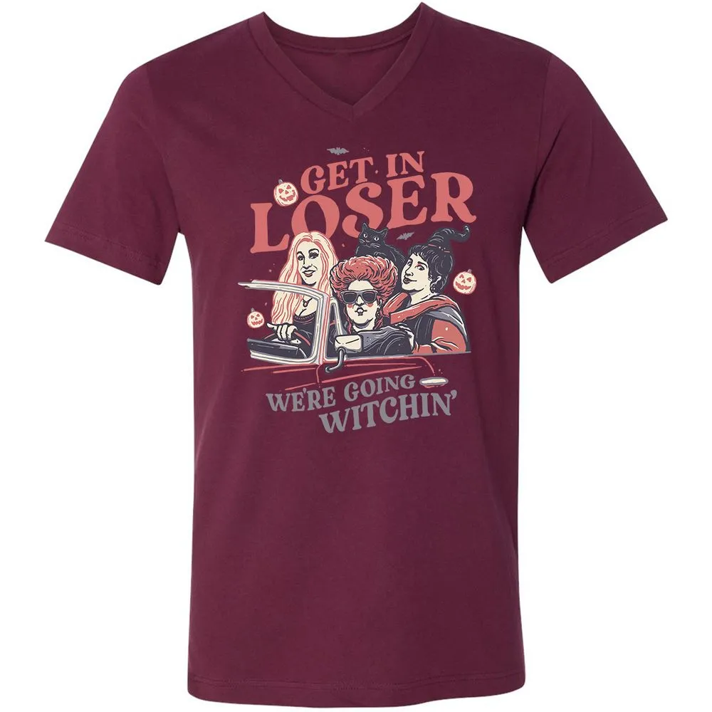 Unisex V-Neck T-Shirt - L7RGBHWS - Maroon - 6