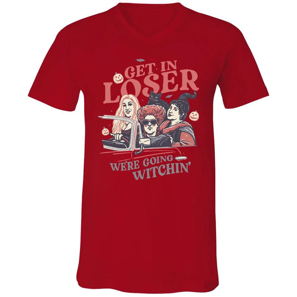Unisex V-Neck T-Shirt - L7RGBHWS - Red - 3